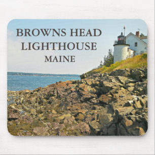 Browns vuurtoren, Maine Mousepad Muismat