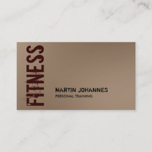 Browny Red Fitness Carte de visite moderne