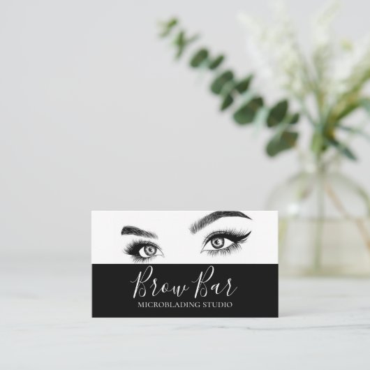 Brows & Lashes Microblading, Eyelash Extensions Bu Visitekaartje (Staand voorkant)