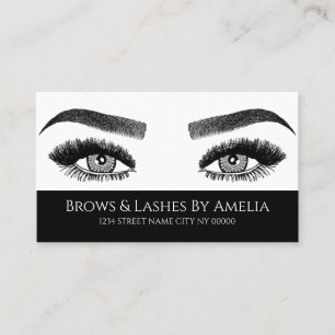 Brows & Lashes Microblading, Eyelash Extensions Visitekaartje