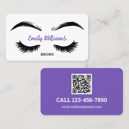 Brows Microblading Lashes Visitekaartje (Voorkant / Achterkant)