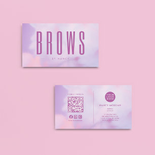 Brows Paarse Holografisch Visitekaartje