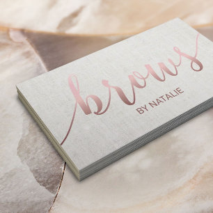 Brows Salon Roos Gold Typography Loyalty