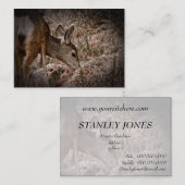 Browsing Deer Wildlife Visitekaartje (Voorkant / Achterkant)