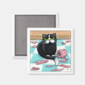 Broyeur de papier - Aimant de chat (Recto/Verso)