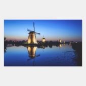 Broyeurs à Blue Hour autocollant rectangulaire (Devant)