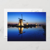 Broyeurs à Blue Hour carte postale (Devant / Derrière)