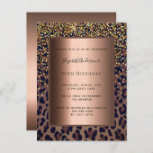 Broze uitnodiging (Voorkant / Achterkant)