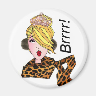 "Brr! Het is koud!" Diva Magnet Magneet