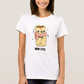 Brr-ito Grappige Vrieskou Burrito Pun T-shirt (Voorkant)