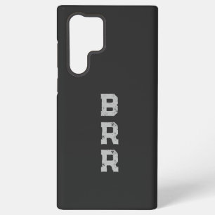 BRR Logo Grijze letters Samsung Galaxy Hoesje