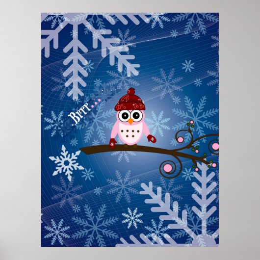 Brr... roze ovale, poster (Voorkant)