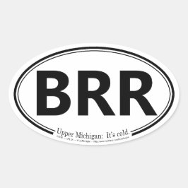 BRR UP Michigan Europese stijl belasting Sticker