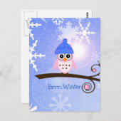 Brr...Winter Briefkaart (Voorkant / Achterkant)