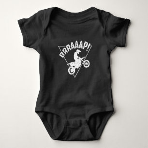 Brraaap Funny Dirt Bike Motocross Rider Romper