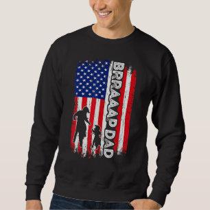 Brrap Papa Amerikaanse vlag Dirt Bike Motorcross F Trui