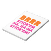 BRRR STEKEN HA, HA-HA STEKEN! NOTITIEBLOK (Gedraaid)