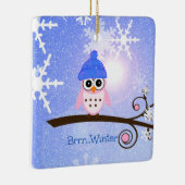 Brrr...Winter, Mr Hoot Owl, Keramisch Ornament (Rechts)
