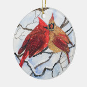 Brrrr dat het koud is keramisch ornament (Links)