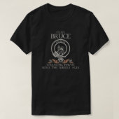 Bruce 2 Clan crest Schotse achternaam tartan Thist T-shirt (Design voorkant)