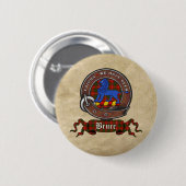 Bruce Clan Badge Buttonnen Ronde Button 5,7 Cm (Voorkant /achterkant)