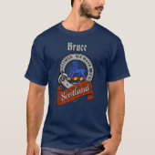 Bruce Clan Badge & Tartan T-Shirt (Devant)