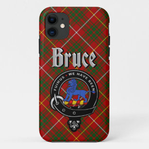 Bruce Clan Badge & Tartan Telefoonhoesje iPhone 11 Hoesje