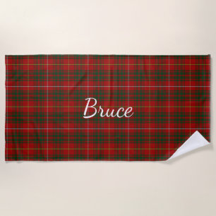 Bruce Clan Tartan Pset Beach Towel Strandlaken