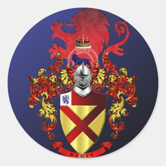 Bruce Coat of Arms sticker (Voorkant)
