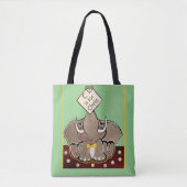 Bruce, de olifant Speller Canvas tas (Voorkant)