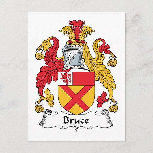 Bruce Family Crest Briefkaart (Voorkant)