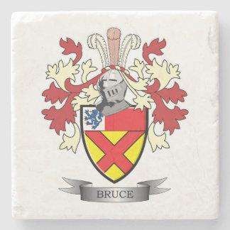 Bruce Family Crest Coat of Arms Stenen Onderzetter