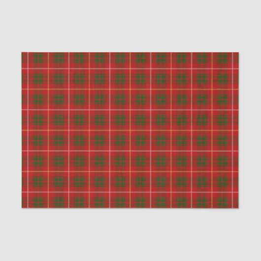 Bruce Family Tartan Pattern Tissuepapier (Voorkant)