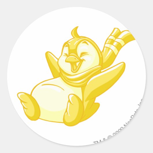Bruce Gold Ronde Sticker (Voorkant)