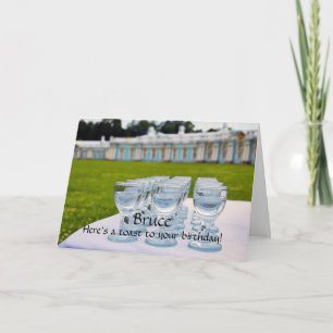 Bruce Happy Birthday, wodka schiet Catherine Palac Kaart