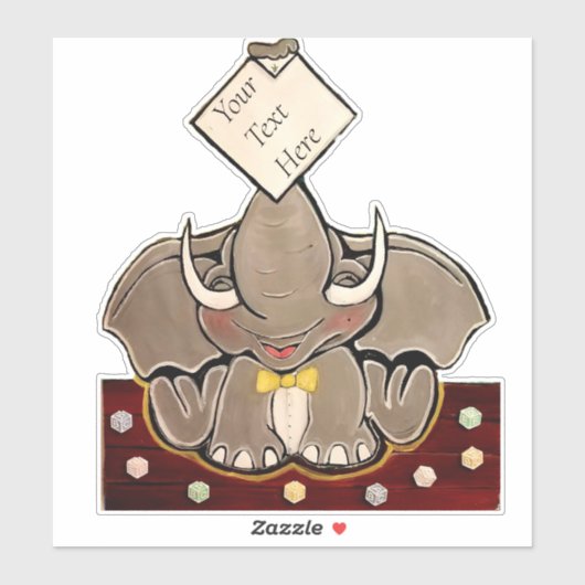 Bruce, Le Sticker De L'Épelle Eléphante (Feuille)