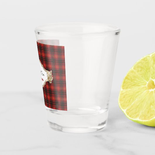 Bruce Modern Original Scottish Clan Tartan Shot Glas (Rechts)