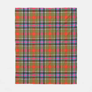 Bruce of Kinnaird Ancient Tartan Plaid Pattern Fleece Deken
