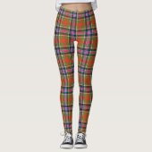 Bruce of Kinnaird Ancient Tartan Plaid Pattern Leggings (Voorkant)