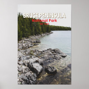 Bruce Peninsula National Park Canada Art Poster