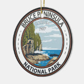 Bruce Peninsula National Park Canada  Badge Keramisch Ornament (Links)