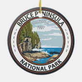 Bruce Peninsula National Park Canada  Badge Keramisch Ornament (Achterkant)