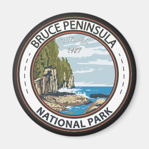 Bruce Peninsula National Park Canada  Badge Magneet