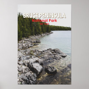 Bruce Peninsula National Park Canada Kunst Vintage Poster