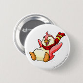 Bruce Red Ronde Button 5,7 Cm (Voorkant /achterkant)