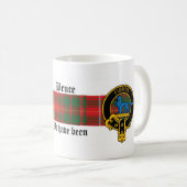 Bruce Scottish crest and Tartan mok (Voorkant rechts)
