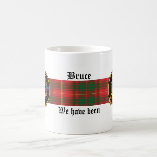 Bruce Scottish crest and Tartan mok (Center)