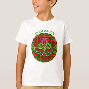 Bruce Scottish Tartan Celtic Thistle T-shirt
