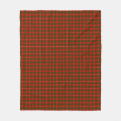 Bruce tartan red green plaid fleece deken (Voorkant)