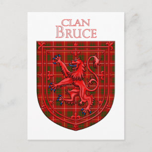 Bruce Tartan Scottish Play Lion Rampant Briefkaart